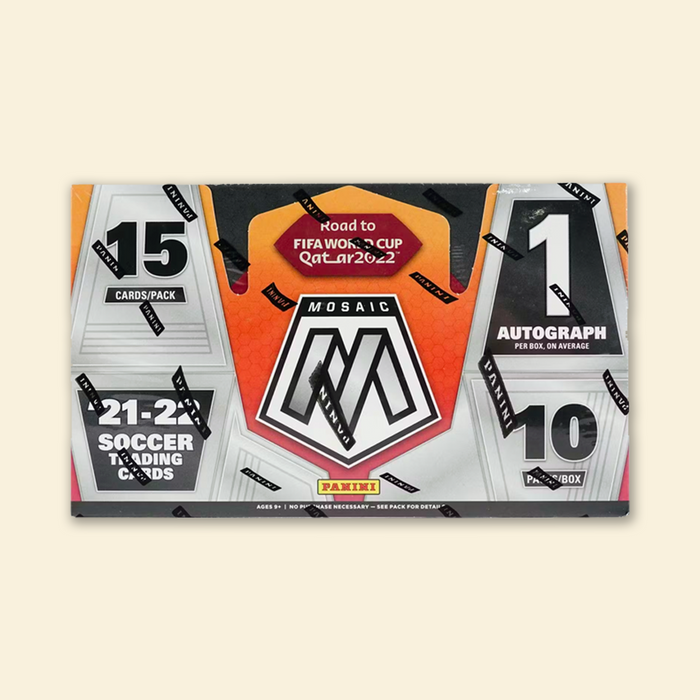 2021-22 Panini Mosaic Road To FIFA World Cup Qatar Soccer Hobby Box