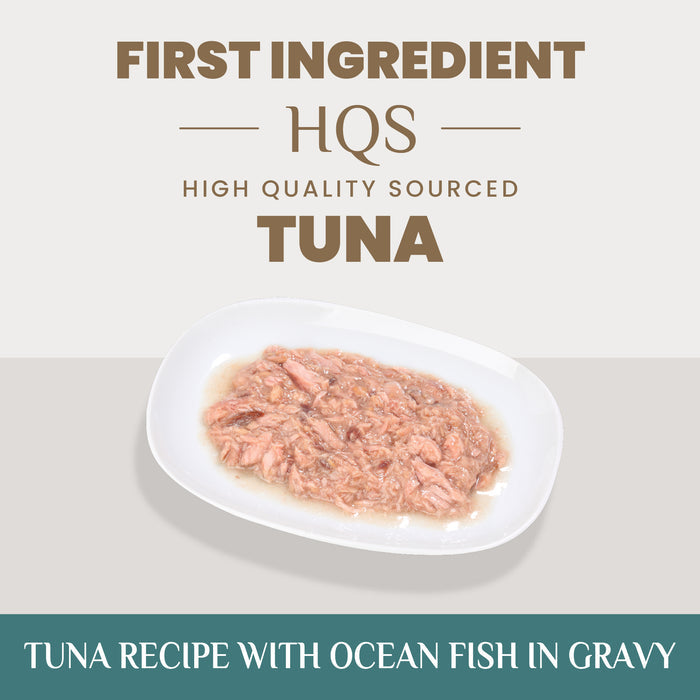 Almo Nature HQS Golden Age Cat Food - Tuna Recipe With Ocean Fish In Gravy 6 x 50g