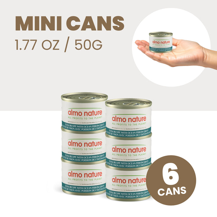 Almo Nature HQS Golden Age Cat Food - Tuna Recipe With Ocean Fish In Gravy 6 x 50g