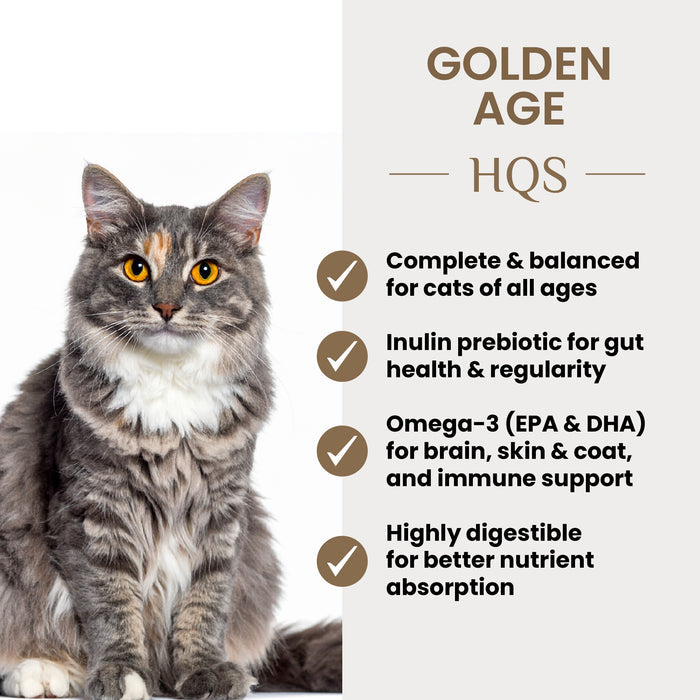 Almo Nature HQS Golden Age Cat Food - Tuna Recipe With Ocean Fish In Gravy 6 x 50g