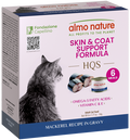 Almo Nature HQS Skin & Coat Care Cat Food - Mackerel Recipe In Gravy 6 x 50g