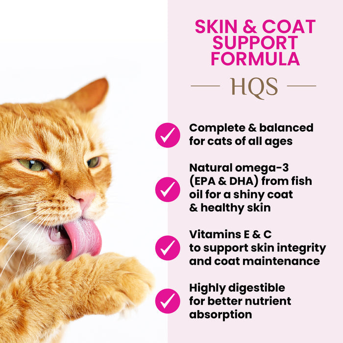 Almo Nature HQS Skin & Coat Care Cat Food - Mackerel Recipe In Gravy 6 x 50g