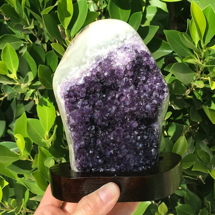 Amethyst Crystal Faced Freeform