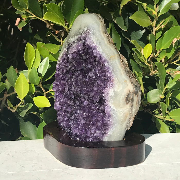 Amethyst Crystal Faced Freeform