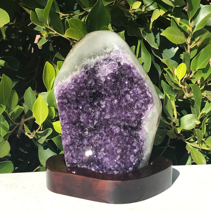 Amethyst Crystal Faced Freeform