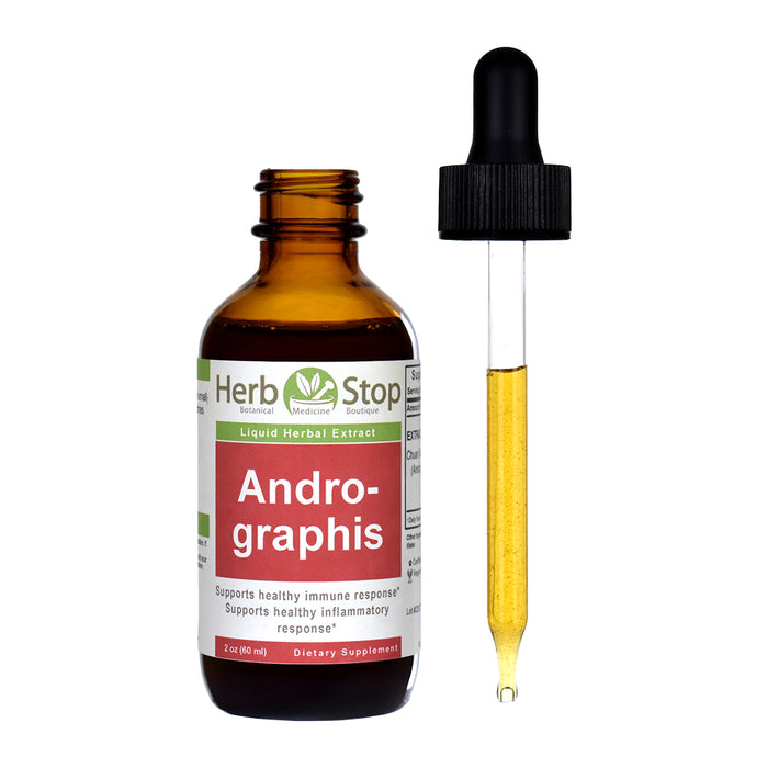 Andrographis Liquid Extract 2 oz Bottle - Open
