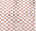 Apricot Checkerboard Vinyl 1/2yd -- Sallie Tomato
