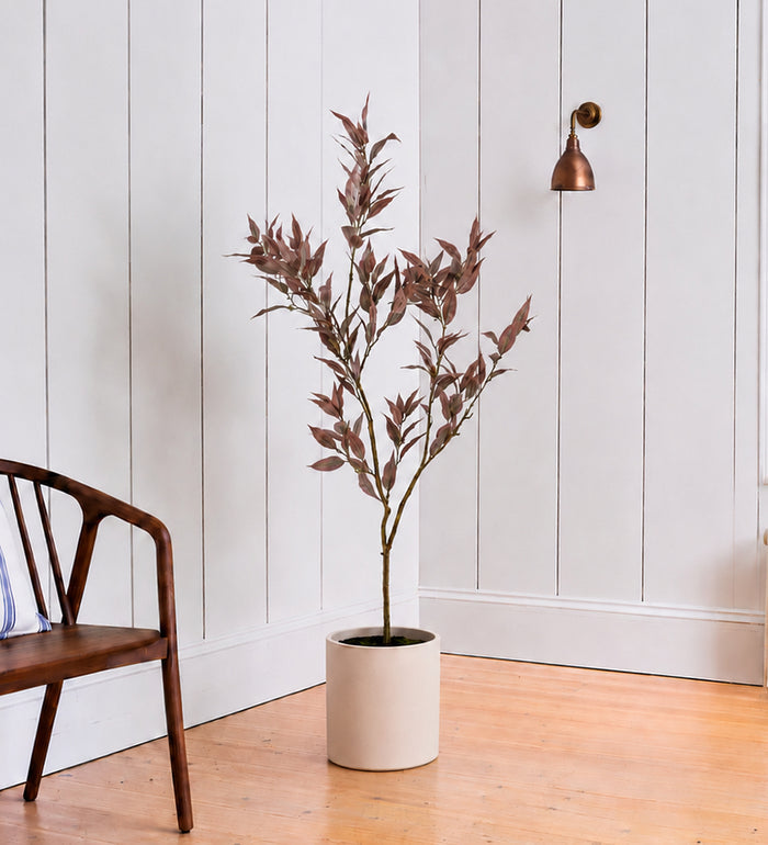 Artificial Eucalyptus Tree Burgundy