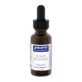 Brown glass bottle with dropper labeled 'pure encapsulations B12 Liquid' on a white background