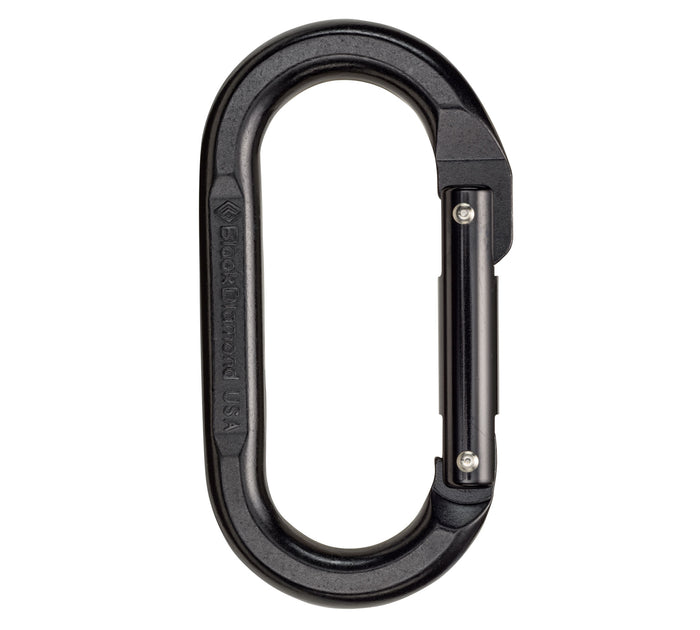Black Diamond Oval Carabiner - Black