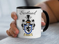 Blocase Scottish family crest accent mug with Scotland above the coat of arms design