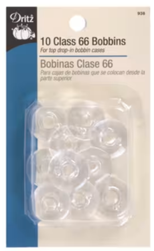 Bobbin Plastic Class 66 Bonus Pack 10ct  -- Dritz