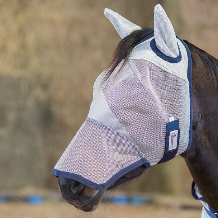 Canadian Horsewear🍁 Breakaway Fly Mask with Ears and Nose Cover - Mini Size