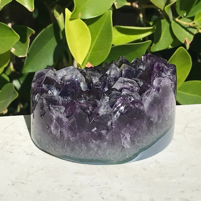 Crystal Topped Amethyst Cylinder