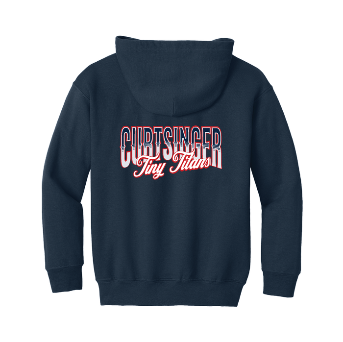 Curtsinger Navy Full Zip Hooded Sweatshirt