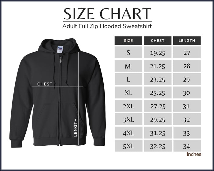 Curtsinger Navy Full Zip Hooded Sweatshirt