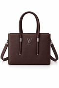 Dark Brown Vegan Leather Satchel - Nishat Creative Store