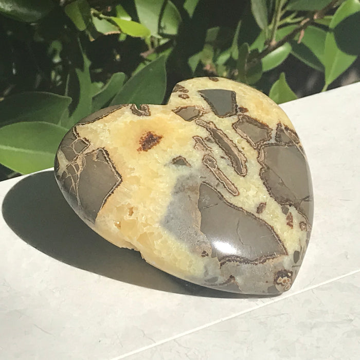 Double Sided Septarian Heart