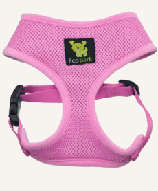 EcoBark Pink Dog Harness-Over-the-Head Soft Mesh Halter Vest Size XXS