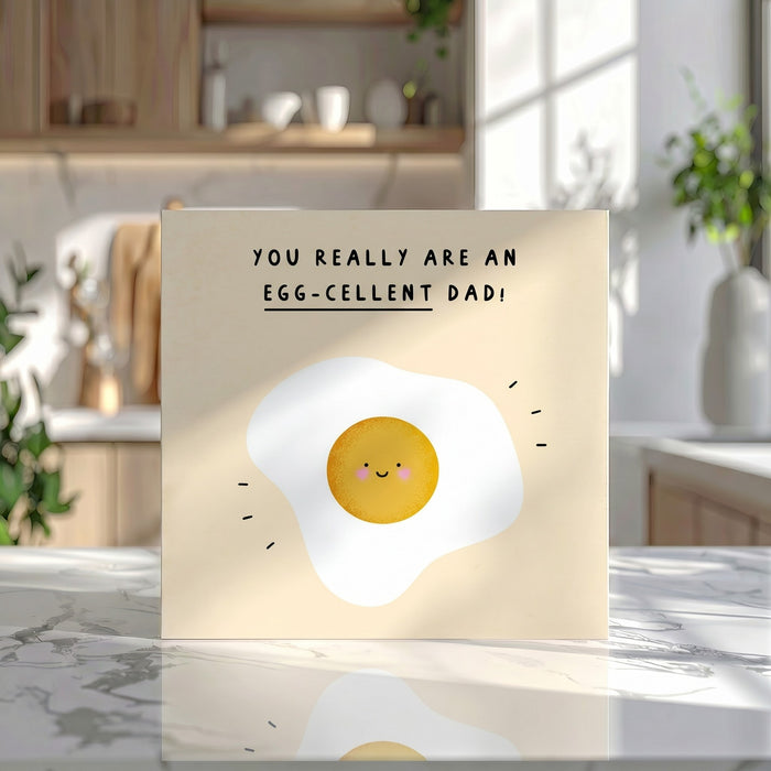 Egg-cellent Dad Card