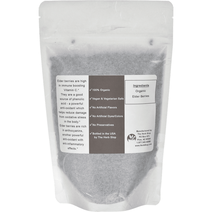 Elder Berries Bulk Bag Back