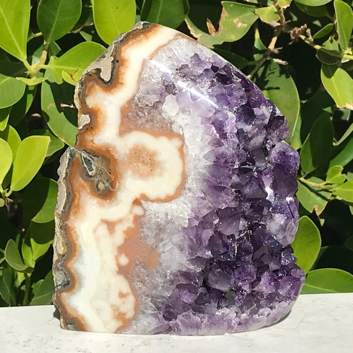 Extravagantly Banded Amethyst Freeform