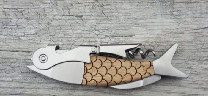 Fish Double Pull Wine Opener