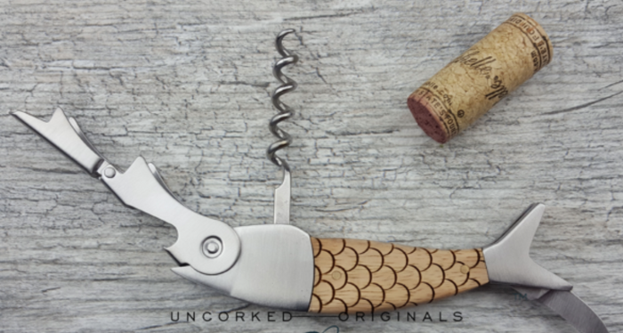 Fish Double Pull Wine Opener