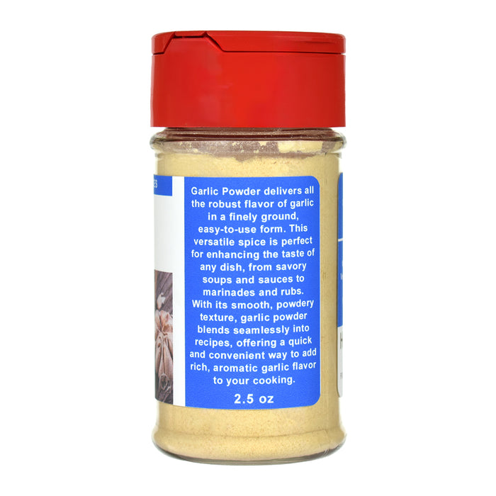 Organic Garlic Powder Spice Jar - Right Side