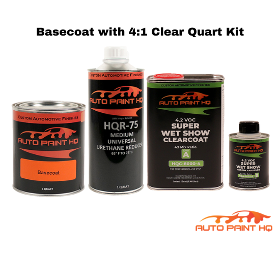 GM WA7058 Wester Saddle Firemist Basecoat Clearcoat Quart Complete Paint Kit