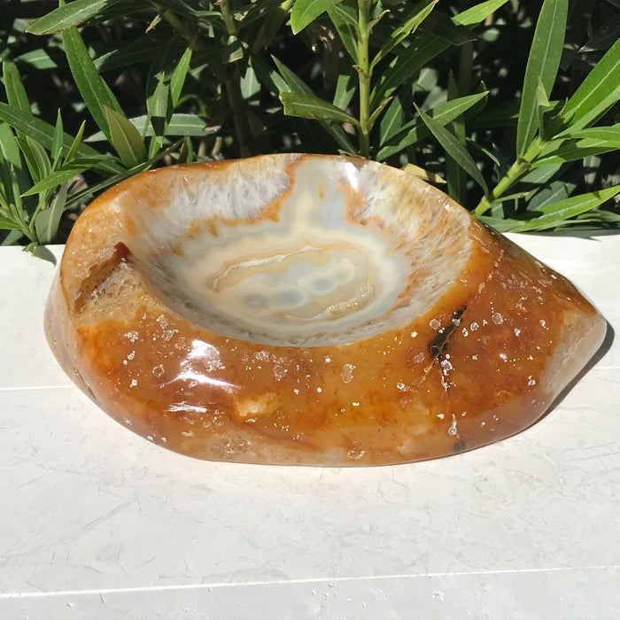 Golden Agate Bowl