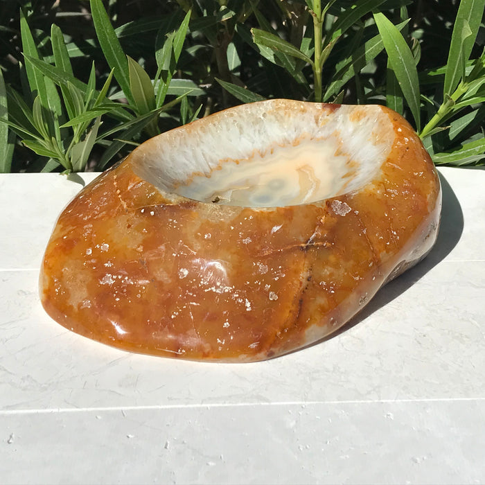 Golden Agate Bowl