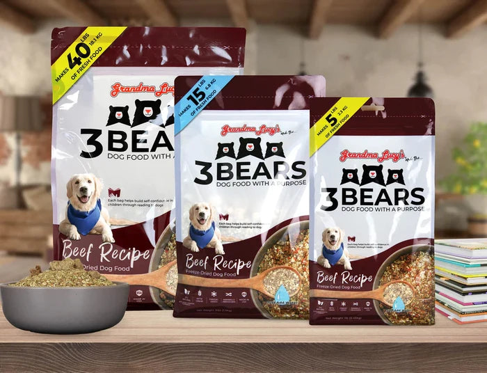 Grandma Lucy's 3 Bears Beef Freeze Dried Dog Food