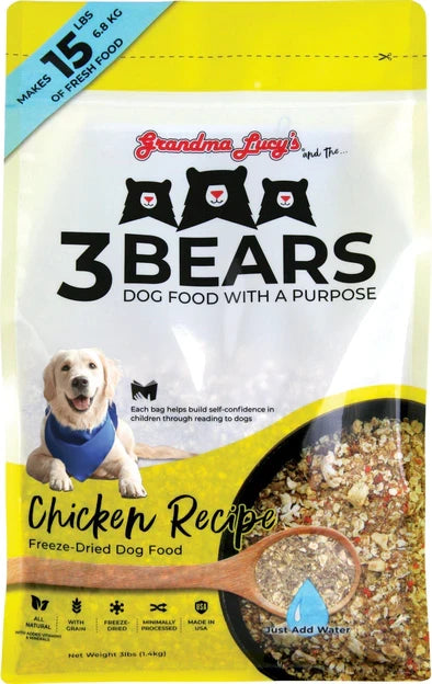 Grandma Lucy's 3 Bears Chicken Freeze Dried Dog Food