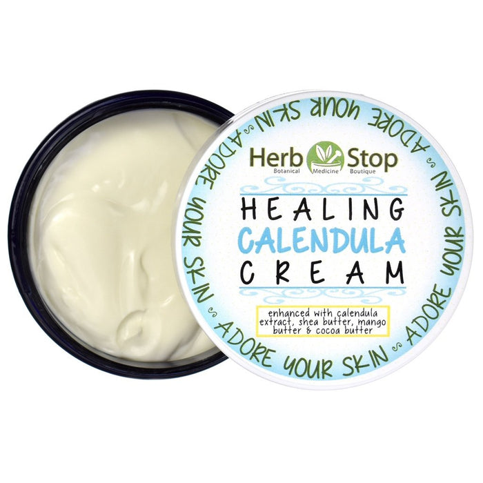 Healing Calendula Cream Open Jar