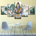 Hindu God Lord Shiva Religious Wall Art Canvas Printing Decor - BlueArtDecor