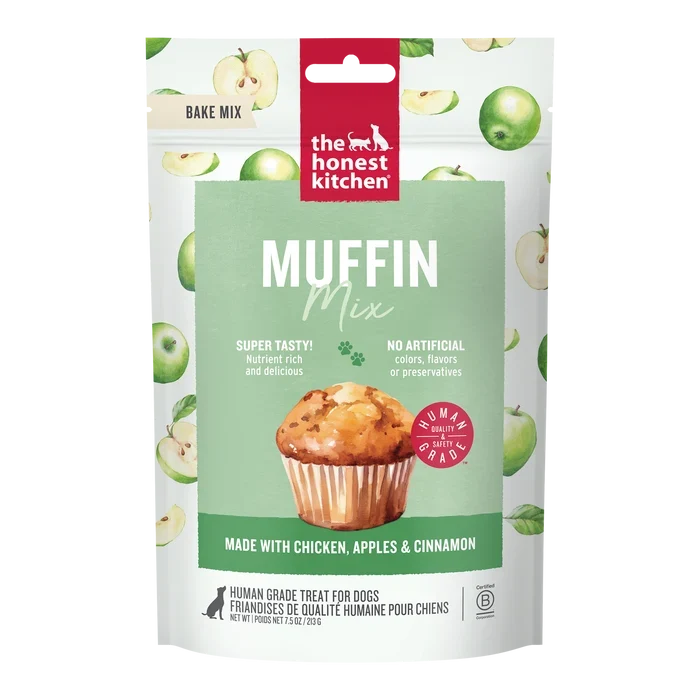 Honest Kitchen Muffin Mix made with Chicken, Apples & Cinnamon