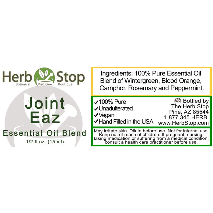 Joint Eaz Essential Oil Label