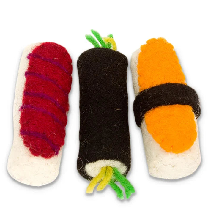 Karma Cat Wool Felt Sushi - 3 Pack