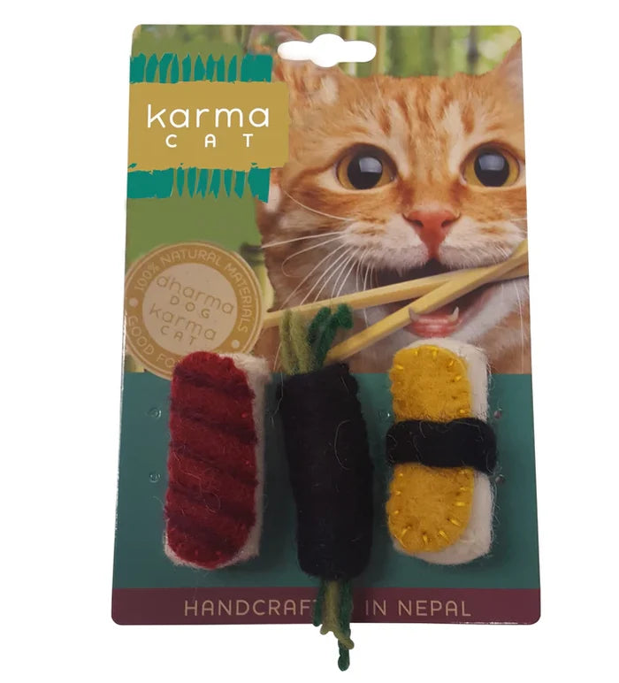 Karma Cat Wool Felt Sushi - 3 Pack
