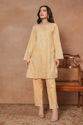 Komal x HOK Kashmiri Aari Work Cotton Kurta Set - Beige With White