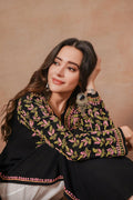 Komal x HOK Saba Chikankari Long Kurta in Rayon Cotton - Black