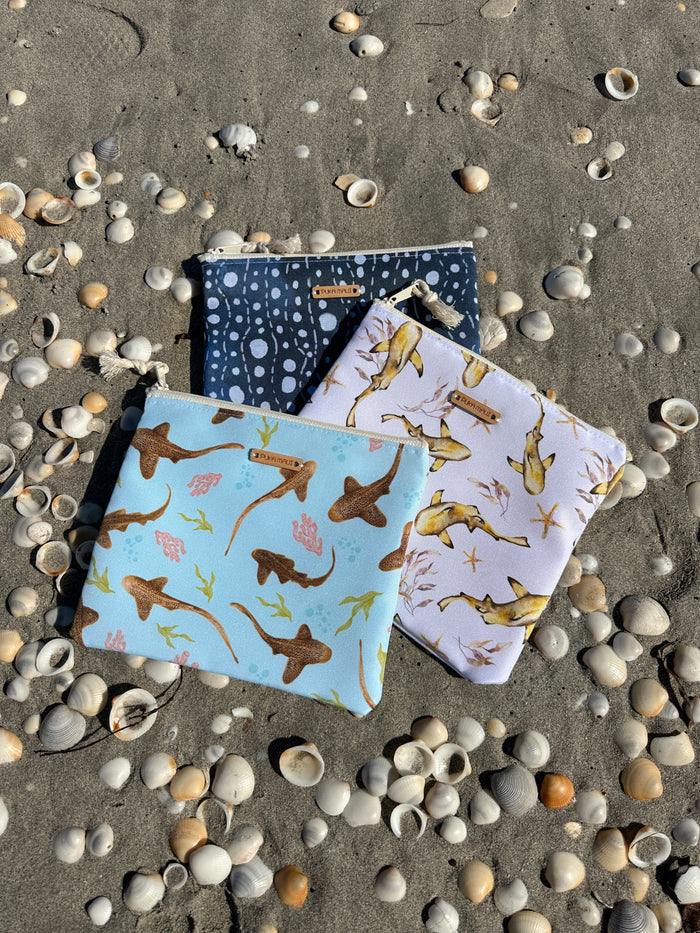 Leopard Shark Dry/Wet Bag, 8"x9"