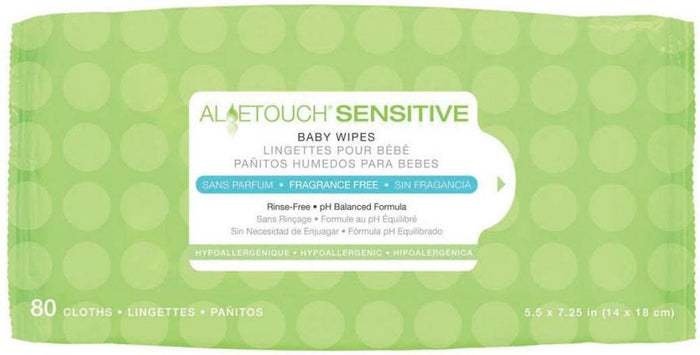 Medline Aloetouch Sensitive Personal Cleansing Baby Wipes: 1920 Count 72016939