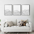 Minimalist Mountains - Set of 3 - Jetty Home