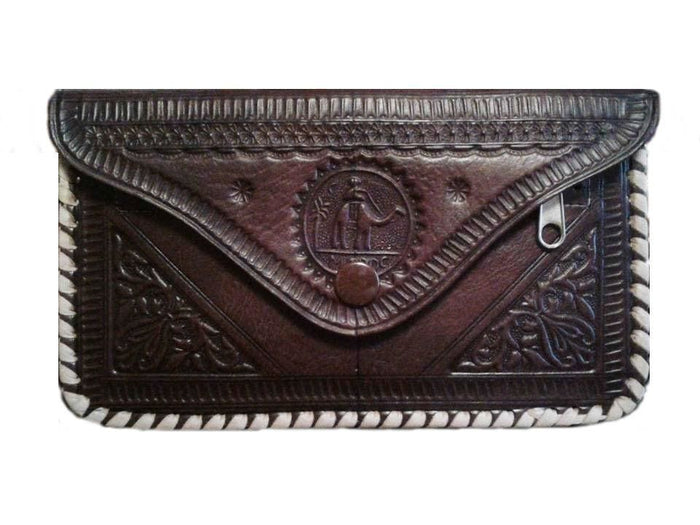 Moroccan Camel Leather Purse - Brown - Heritage Purses | Moroccan Corridor