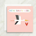 New Baby Girl Stalk Card