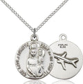 Our Lady of Loretto medal 08261, Sterling Silver