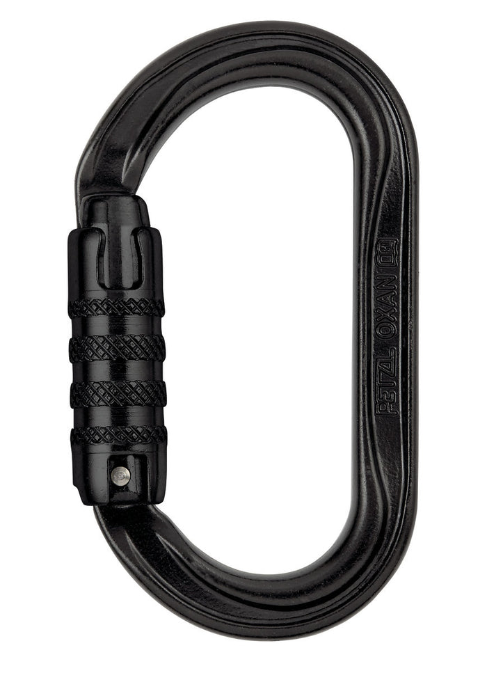 Petzl OXAN Steel Triact-Lock Carabiner - Black