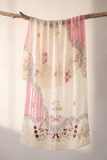 Printed Organza Dupatta in Ivory